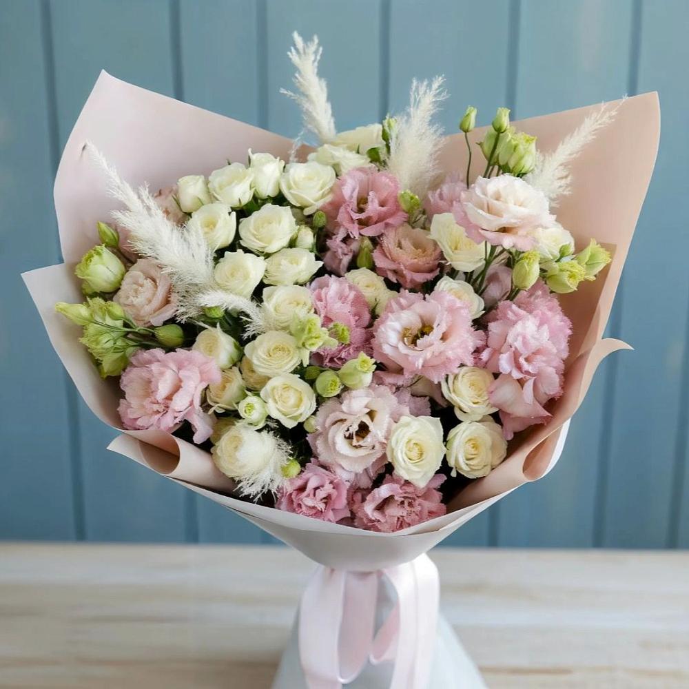 Букет цветов из: Альстромерии и Розы в Сторожевой