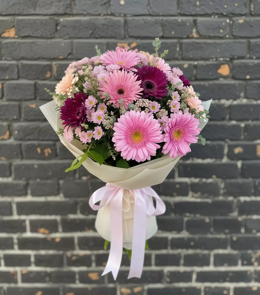 Букет цветов из: Герберы и Хризантемы в Сторожевой