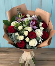 Букет цветов из:  Розы и Альстромерии в Сторожевой