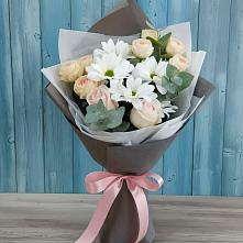 Букет цветов из:  Хризантемы и Розы в Сторожевой