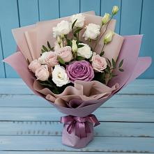 Букет цветов из:  Розы и Лизиантусы в Сторожевой
