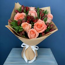 Букет цветов из:  Розы и Альстромерии в Сторожевой