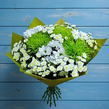 Букет цветов из:  Хризантемы #REPLACE_PRED# Сторожевой