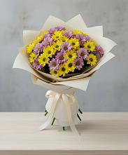 Букет цветов из:  Хризантемы #REPLACE_PRED# Сторожевой