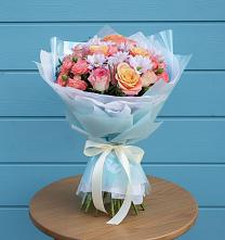 Букет цветов из:  Хризантемы и Розы в Сторожевой