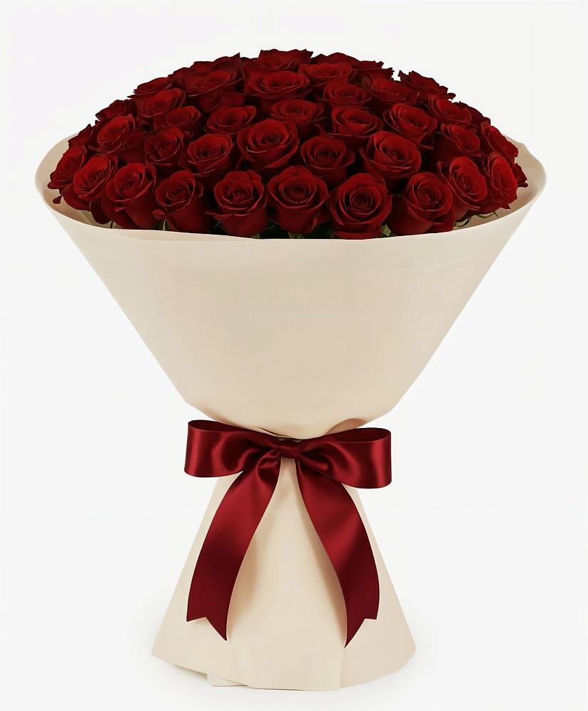 Букет 101 Бордовая роза Блэк Бакарра в Сторожевой