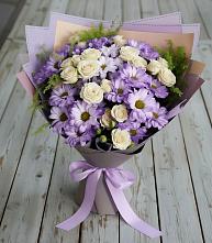 Букет цветов из:  Хризантемы и Розы в Сторожевой