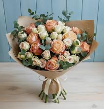 Букет цветов из:  Альстромерии и Розы в Сторожевой